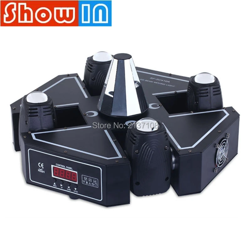 Светодиодный диско светильник с вращающимся лучом 4*10 Вт|head beam|moving head beammoving |