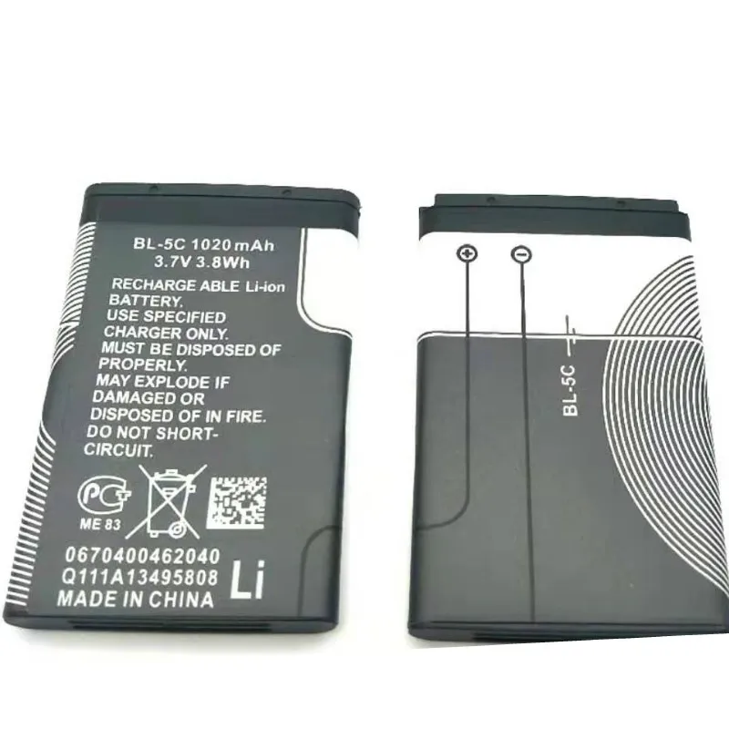 2 шт./лот hekiy BL5C BL-5C BL 5C батарея для Nokia 1600 1100 1110 1200 1208 1280 26003110 2700 3100 5130 6230 6230i n70 n72
