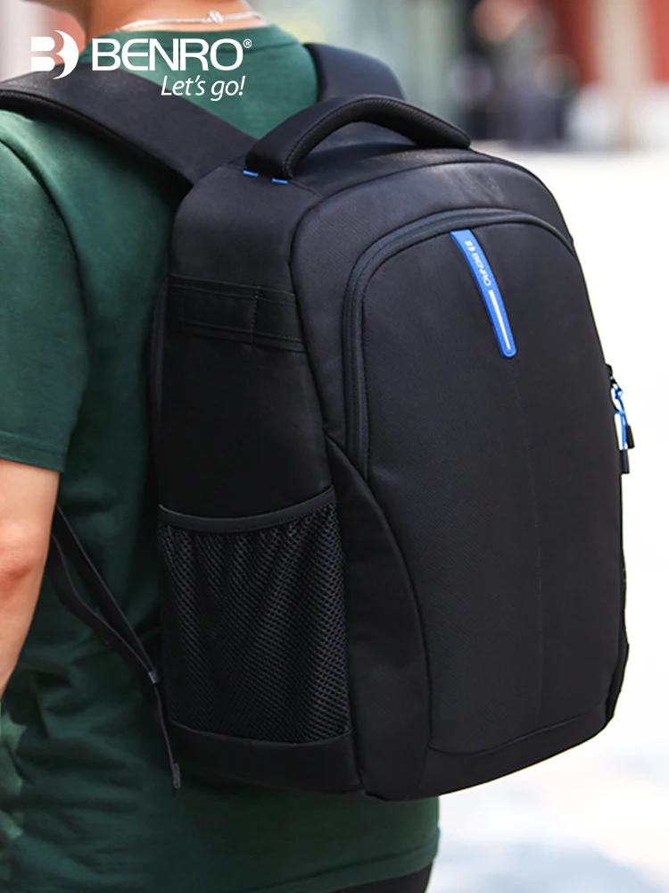 安い デジタルカメラバッグプロ Benro ハイカー 200 300 バックパック防水ノートパソコンのバックパック一眼レフカメラバッグ保護タイプ
