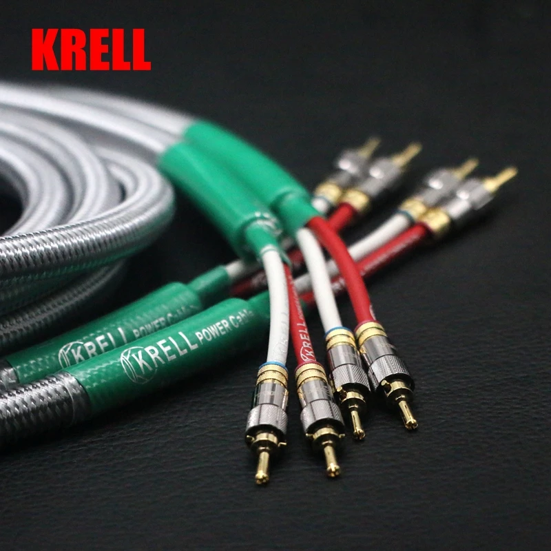 Высококачественный аудиофильный Кабель с разъемом типа банан и серебряным