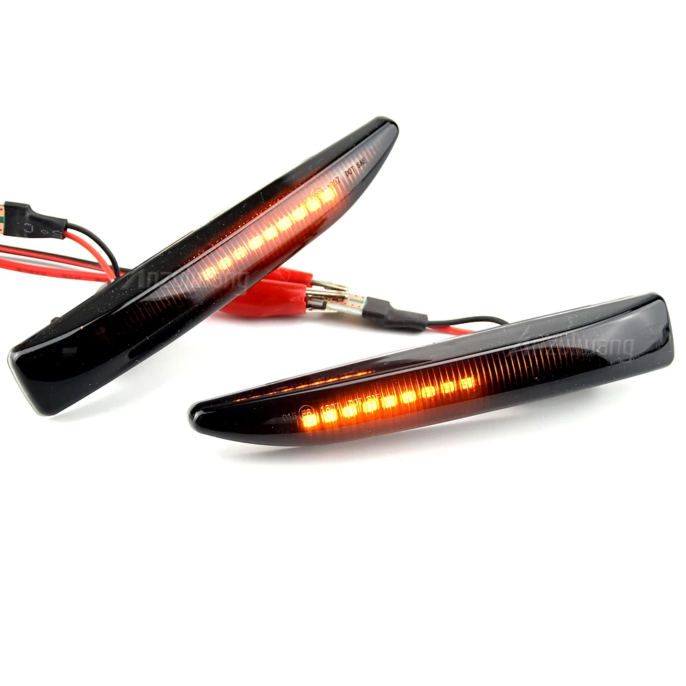 

Для 2002-2008 BMW 7 серии E65 E66 E67 E68 светодиодные линзы Дымчатого Цвета Автомобильные Передние боковые габаритные огни 12 в динамический сигнал пово...