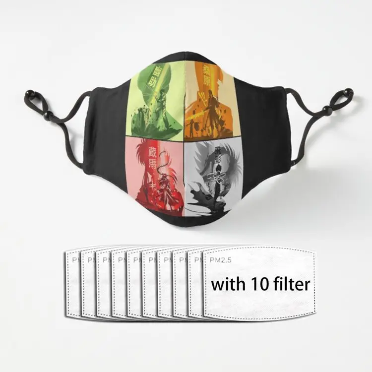 

Воздухопроницаемая маска детективы духа мира Harajuku для мальчиков и девочек Pm2.5 фильтрующая Пылезащитная маска Плакат Женская/мужская маска