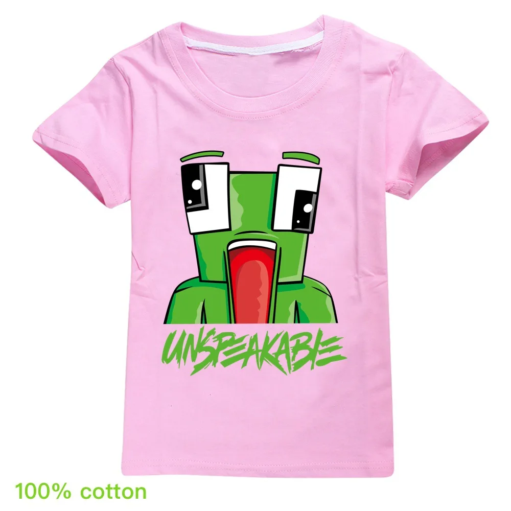 

2021 New Summer Unspeakable Inspired Youtube Boys T-Shirts Gaming Kids sweatshirt T-Shirt For Girls Tops Tees Children Clothing