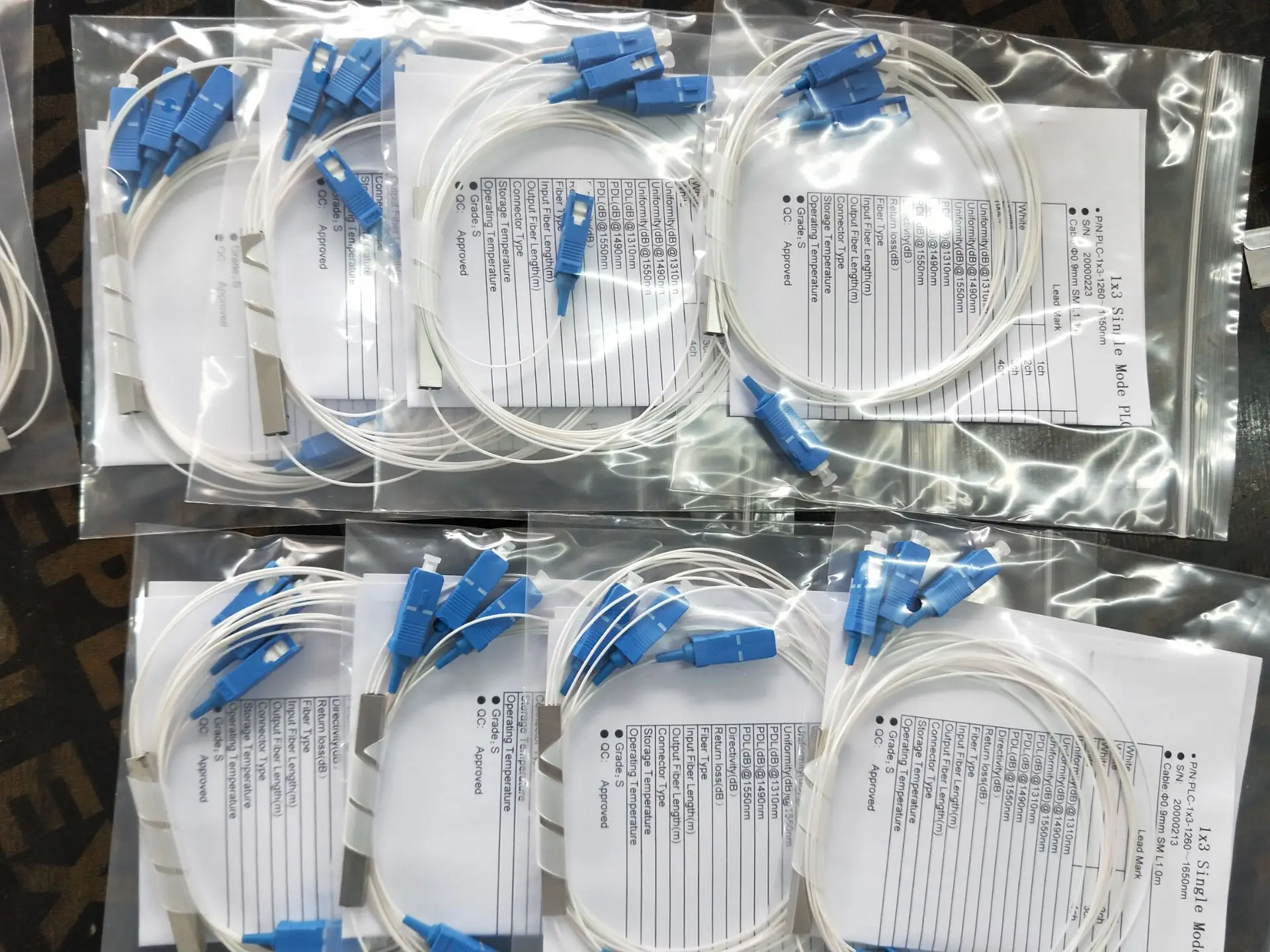 Сплиттер Sc Apc FTTH оптоволоконный мини одномодовый ПЛК 1X3 стальная труба sc