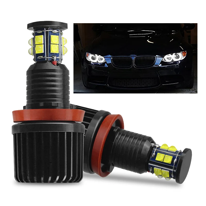 Светильник светодиодный с ангельскими глазками 6500K120W H8 2 шт.|Аксессуары для фар