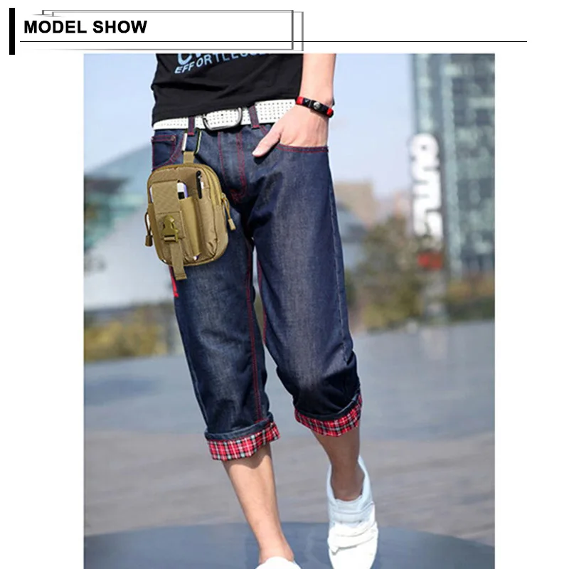 Men Waist Bag Canvas Fanny Pack Belt Phone Drop Leg Bags Military Zipper Waterproof Phone Waist Packs 6.8 inch Cellphone Bum Bag