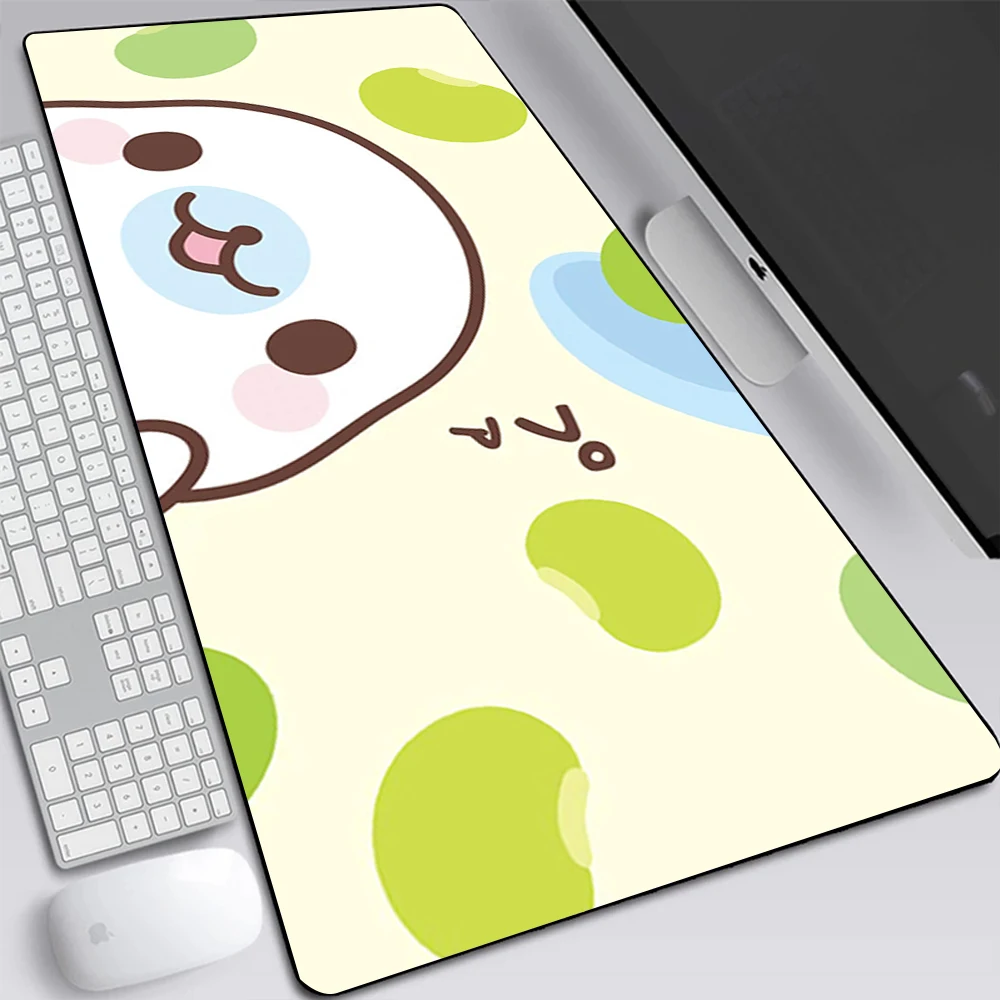 Большой игровой коврик для мыши Cute Mamegoma компьютерный ноутбука клавиатуры