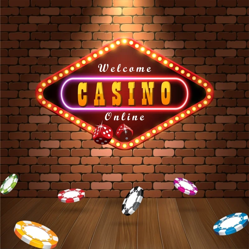 Laeacco Las Vegas фон рулетка кости казино развлечения вечерние баннер фотографии фоны фотосессия Фотостудия - Цвет: NXB04143