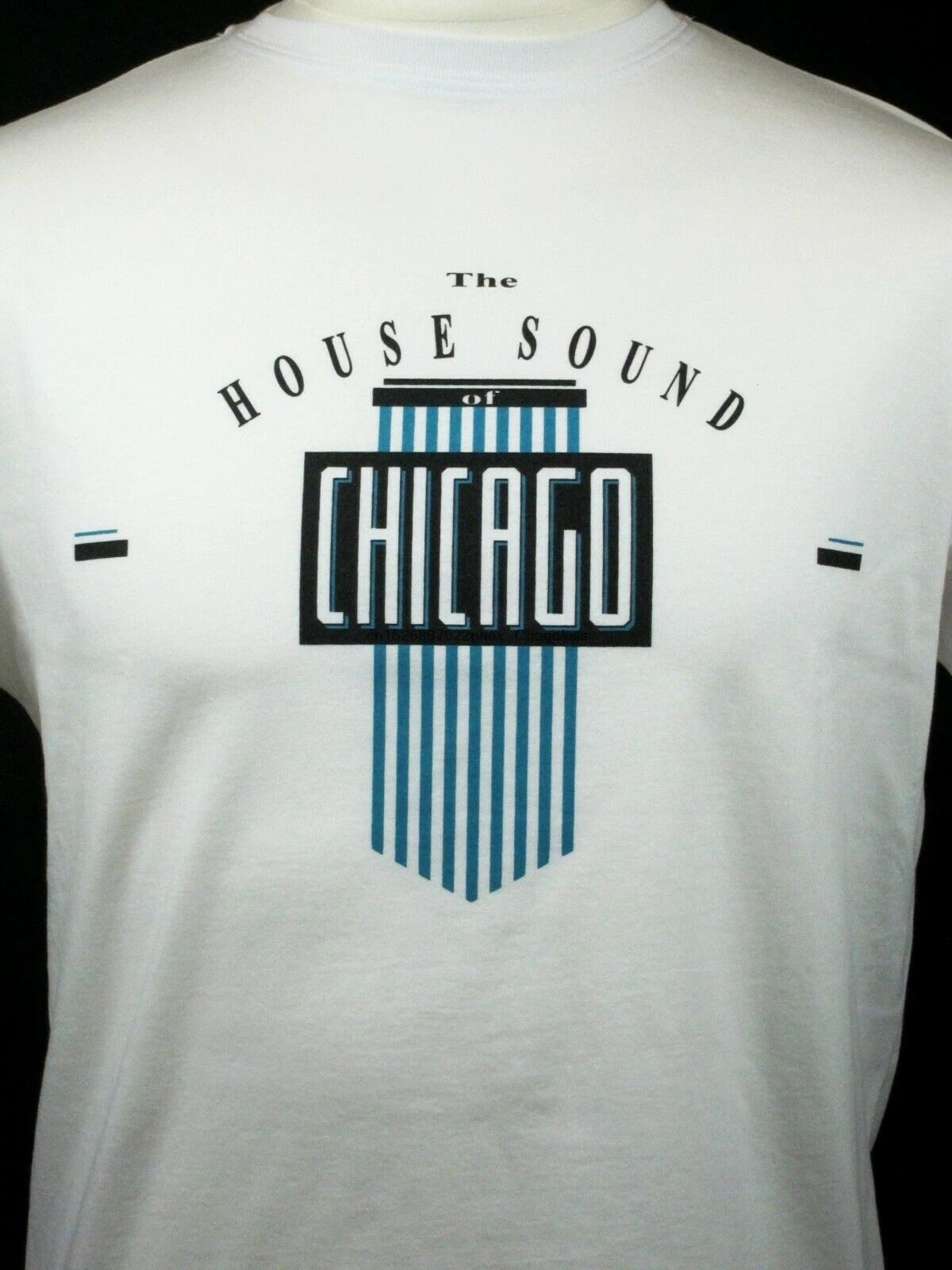 Футболка с принтом The House Sound of Chicago музыка в стиле 1980s | Мужская одежда