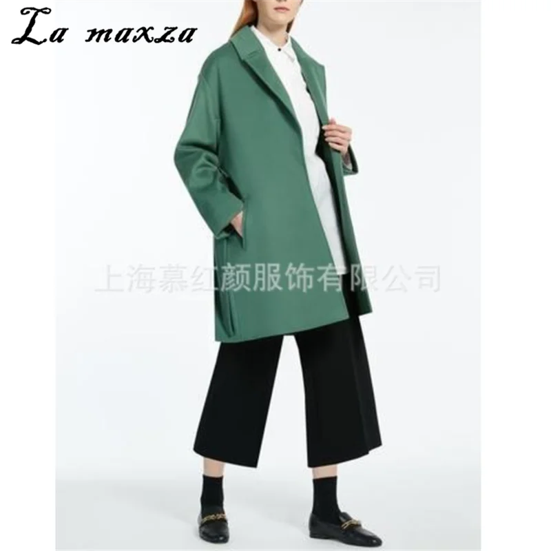 

Korean Casual Fashion Women Slim Coats Plus Size Witner Elegant Clothes Green Ladies Coat