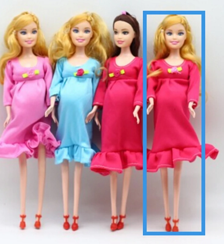 1 шт. DIY коричневые волосы настоящая беременная мама кукла есть ребенок в животе для кукол Барби детская игрушка подарок JUN Y4QA