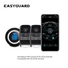 EASYGUARD GPS-управление смартфоном GSM 4G 2G PKE БЕСКЛЮЧЕВОЙ вход двигателя остановка дистанционный запуск автомобильной сигнализации