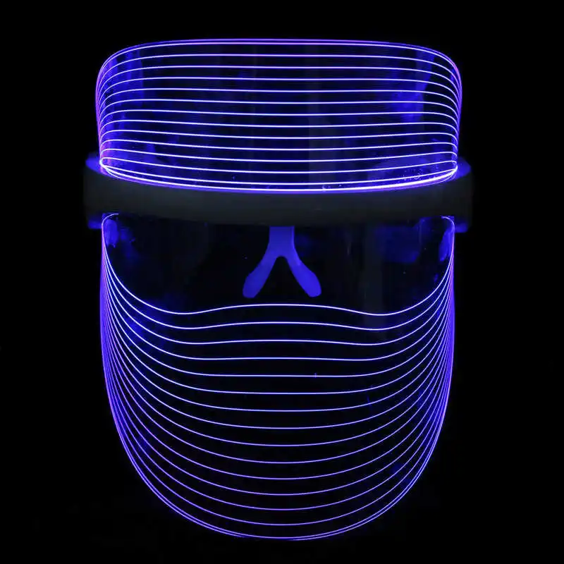 

Roller Care LED Photon Face Mask Skin Rejuvenation USB 3 Colors Photon Therapy Light Device (Charging Type) Facial