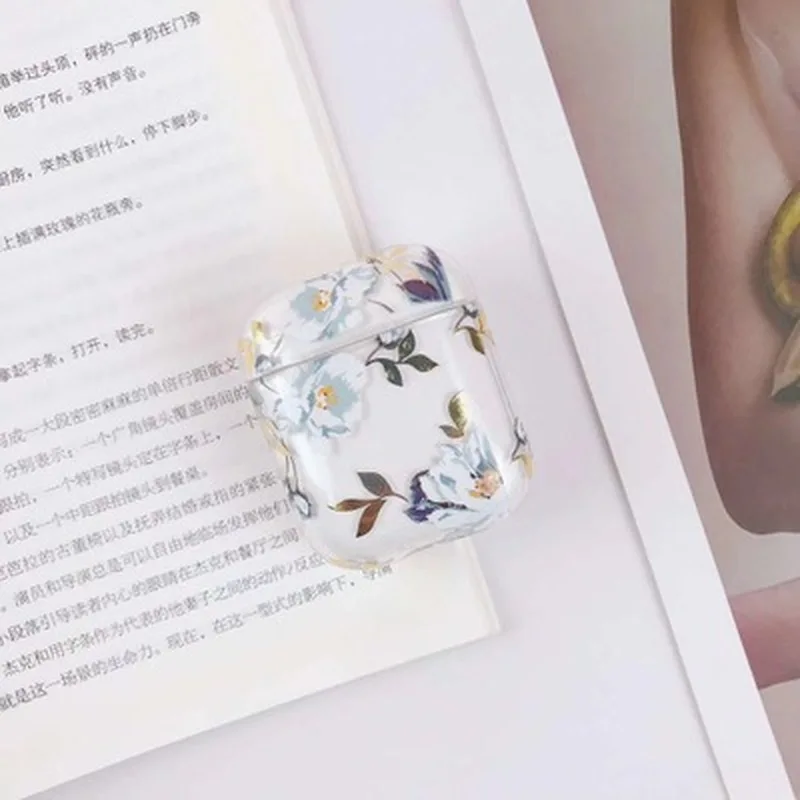 Чехол для AirPods прозрачный жесткий пластиковый беспроводной наушников Bluetooth s