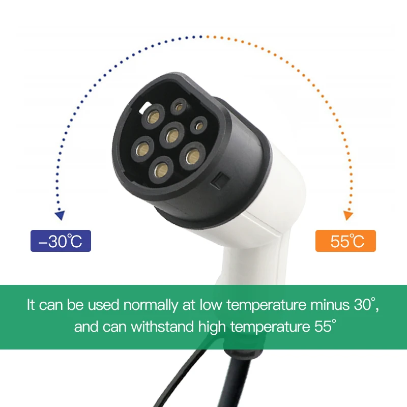 

16A 32A EV Plug Charging Station IEC62196 Standard Type 2 Mennekes Connector Electric Car Charger EVSE Single/Three Phase