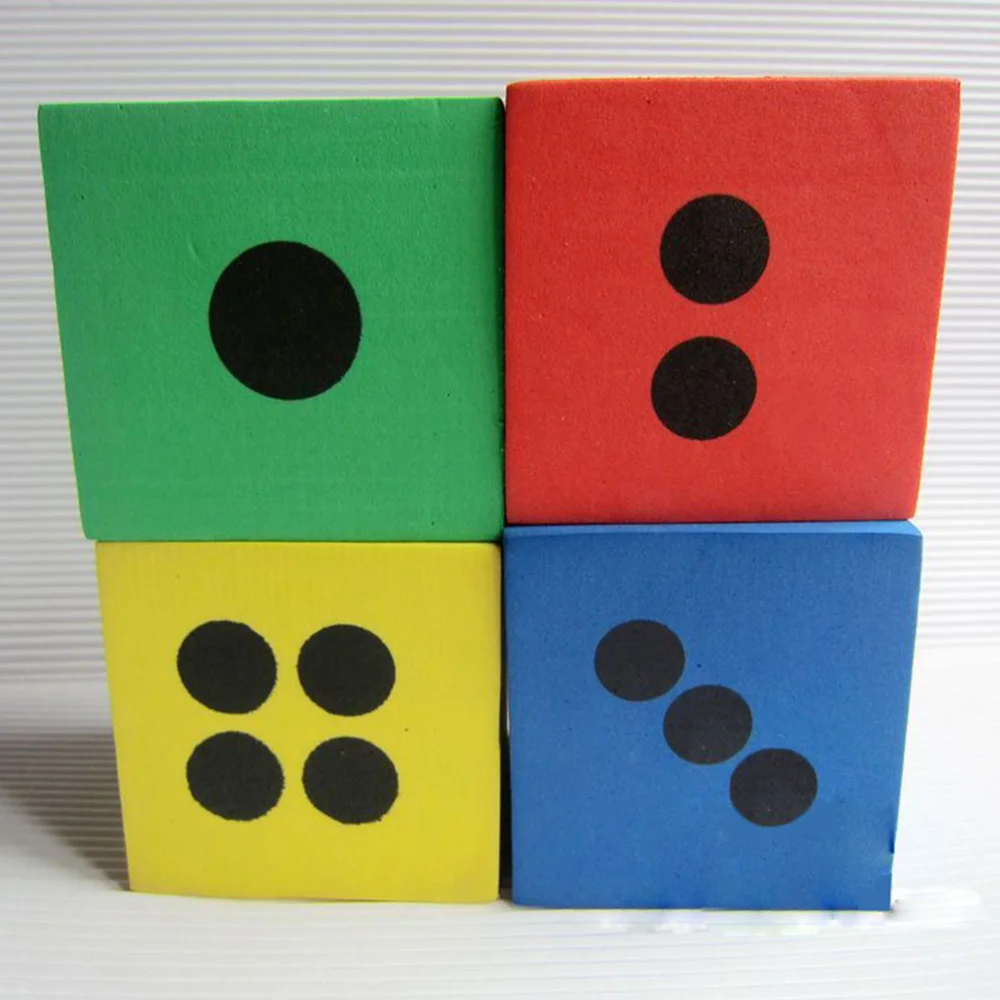 

8pcs EVA Dice Party Game Playing Dice Block Entertainment Dice Math Educational Toys - Size (Random Color)