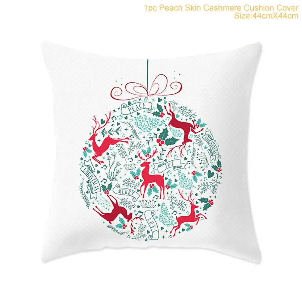 Xmas Pillowcase 18 Рождественская наволочка с орнаментом, Рождественское украшение для дома, Рождественская декорация, Noel Navidad,, новогодний подарок,, Рождественский натальный - Цвет: Xmas Pillowcase 18