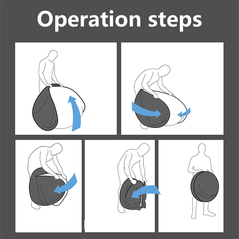 

1 Piece 142cm Round Green Screen Backdrops Photography Background Portable Fold Reflector for Live Broadcast Video Studio