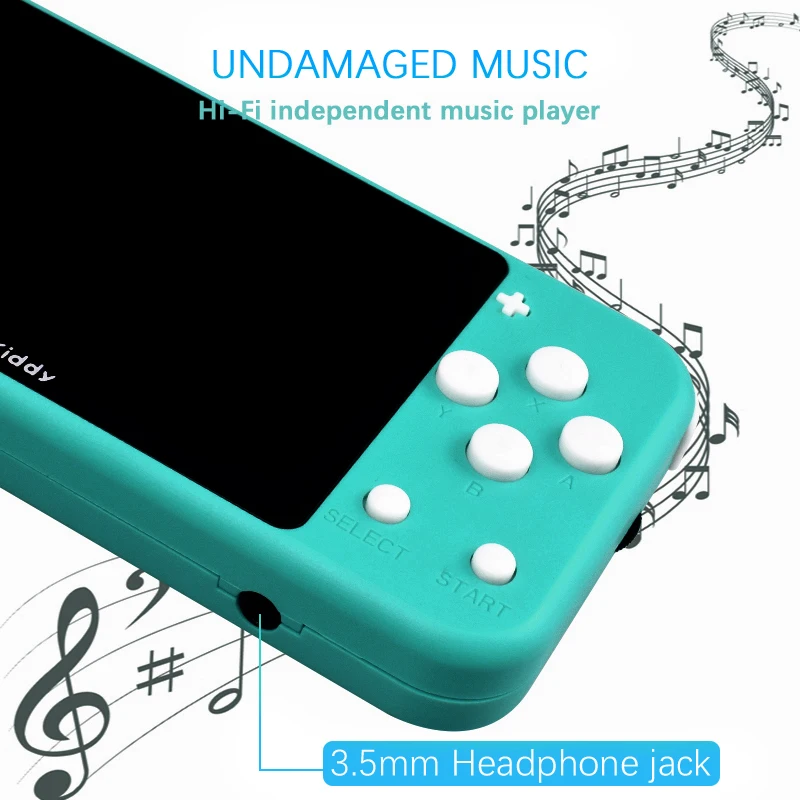 Портативная игровая консоль Data Frog в стиле ретро 3 дюймовый IPS экран двойная