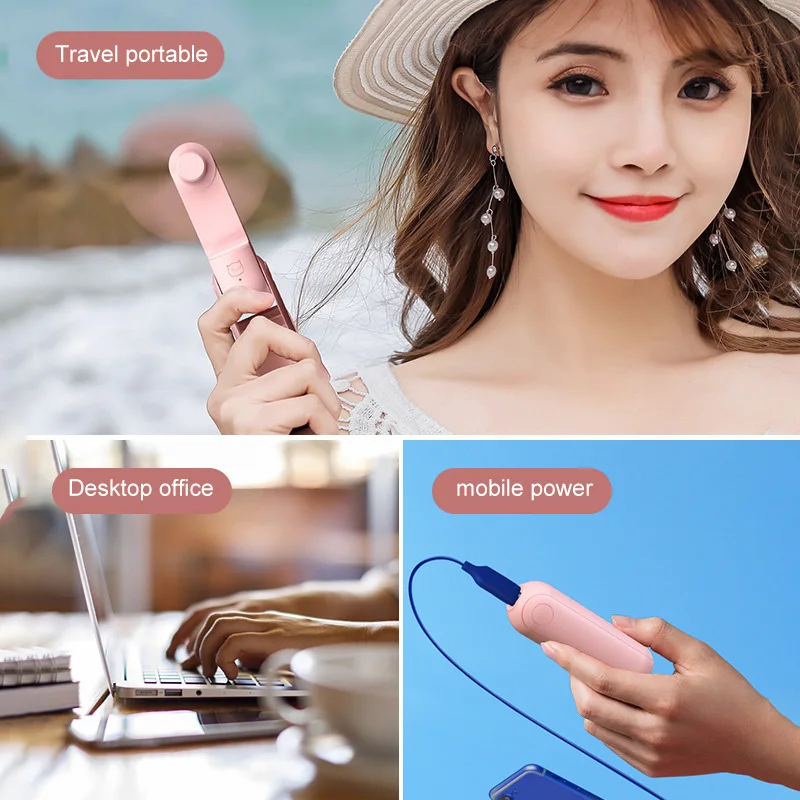 

Pattern Pocket Handheld Fans Usb Charge Mini- Hold Fans Student Outdoors Bring Portable Small Fan Mini Air Cooler Ventilador
