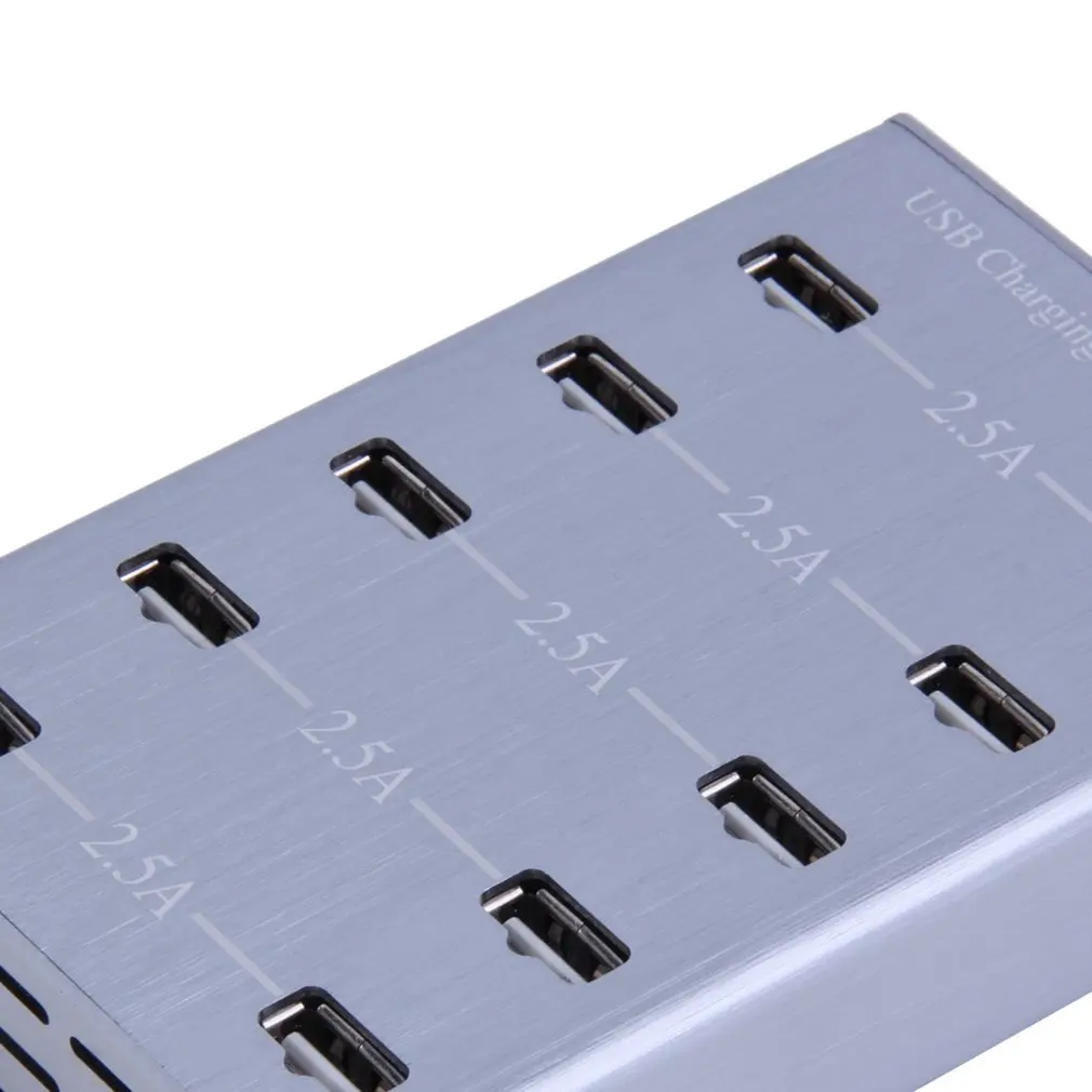 10 многопортовая USB зарядная удлинительная станция адаптер переменного тока 5 в 2