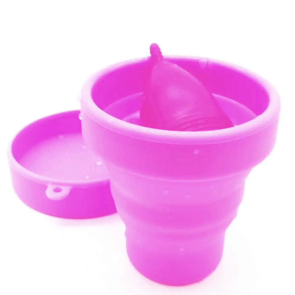 

Collapsible Menstrual Cup Sterilizer Foldable Sterilizing Silicone Cup Feminine Hygiene Lady Cup Sterilizer for Menstrual Period