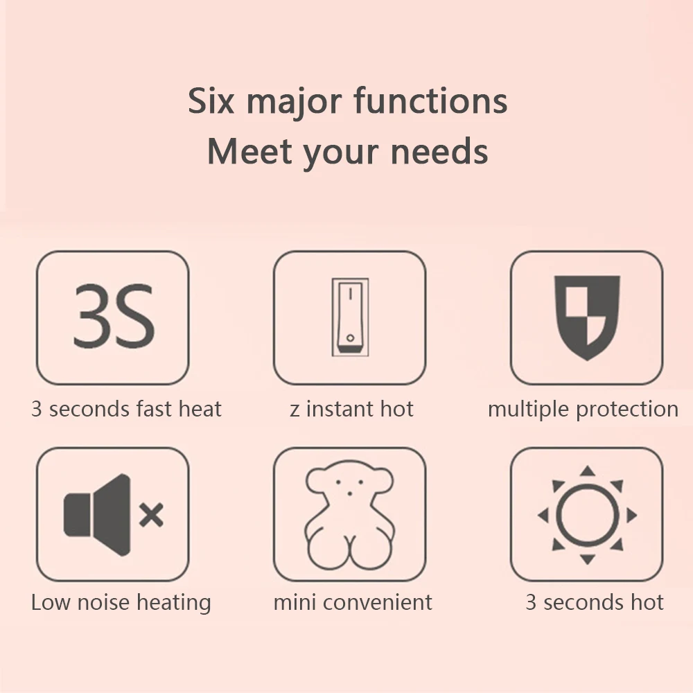 Мультяшные обогреватели домашние холодные бытовые настольные небольшой