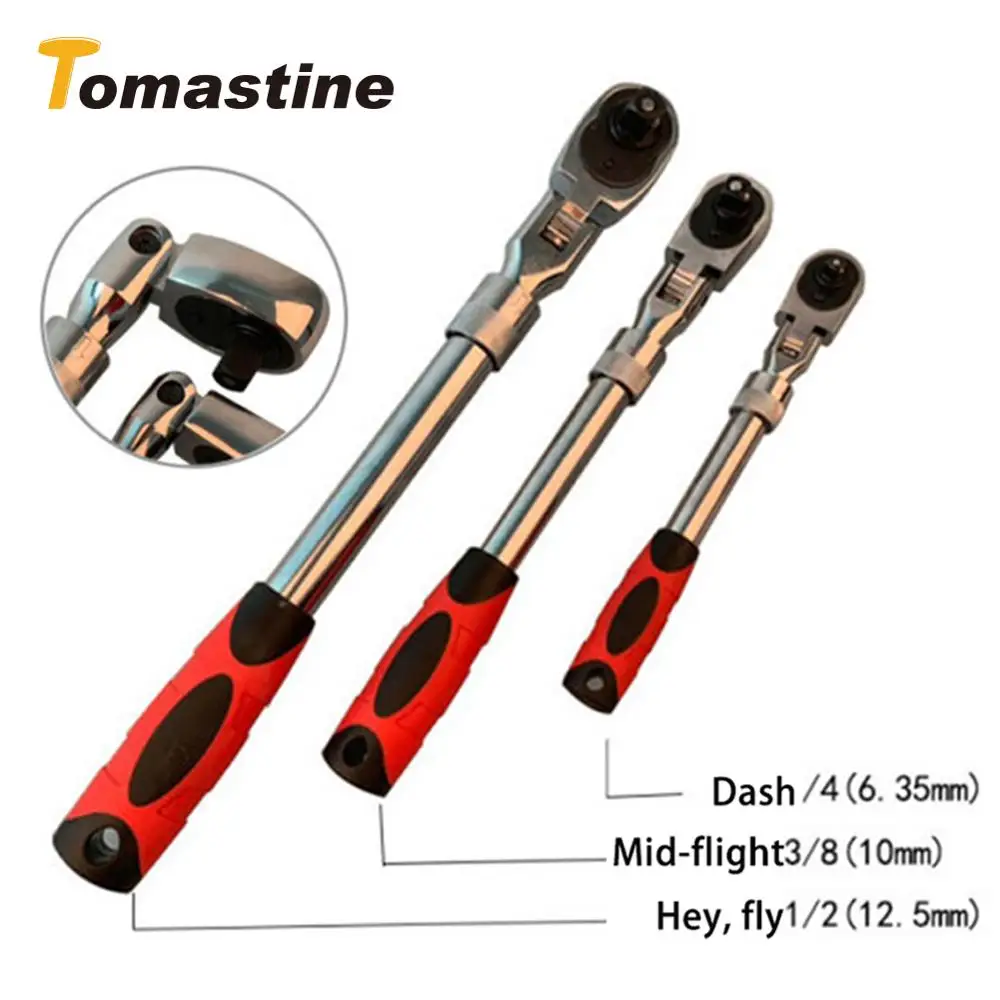 Телескопический гаечный ключ автоматический быстросъемный с храповым