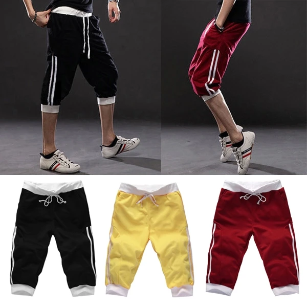 

NEW Summer Men's Casual Baggy Jogging Harem Training Dance Sport Trousers Pants Shorts for outdoors Running climbing hike