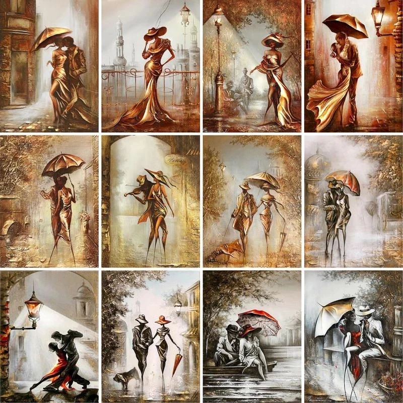 

Gatyztory 60x75cm Oil Painting By Numbers For Adults Ballet Dancer Drawing On Canvas HandPainted Art Gift DIY Picture Figure Kit