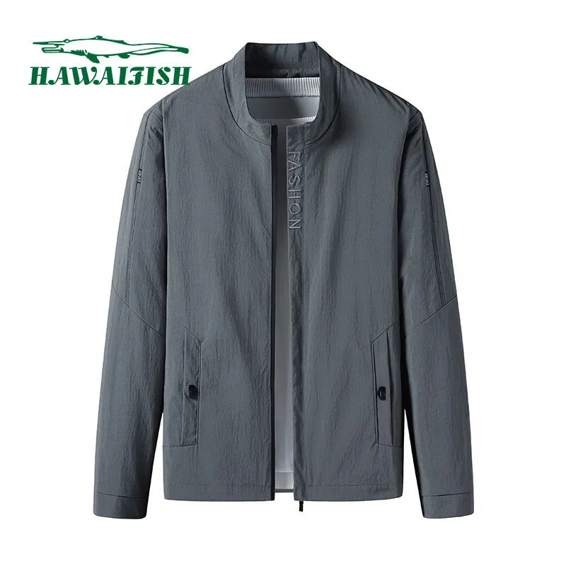 

Куртка-бомбер мужская демисезонная, однотонная, приталенная