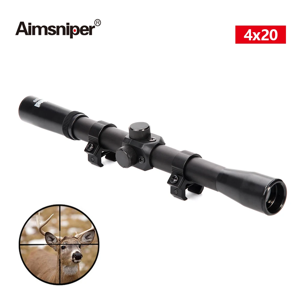 Оптический прицел Aimsniper 4x20 для винтовки 11 мм крепление страйкбола|Оптические