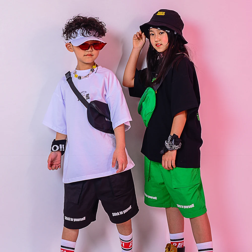 2020 танцевальные костюмы в стиле хип-хоп Детские сценические для выступления