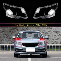 car front headlamp glass lamp transparent lampshade shell headlight cover for geely vision 2014 2015 auto light housing case