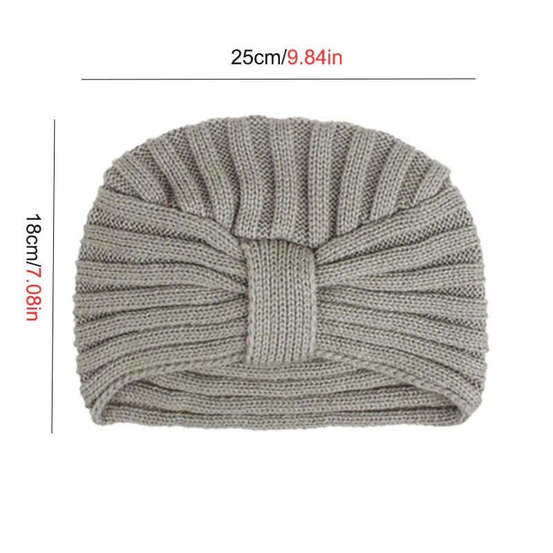Повязка для волос женская зимняя Модный Эластичный шерстяной вязаный ободок с