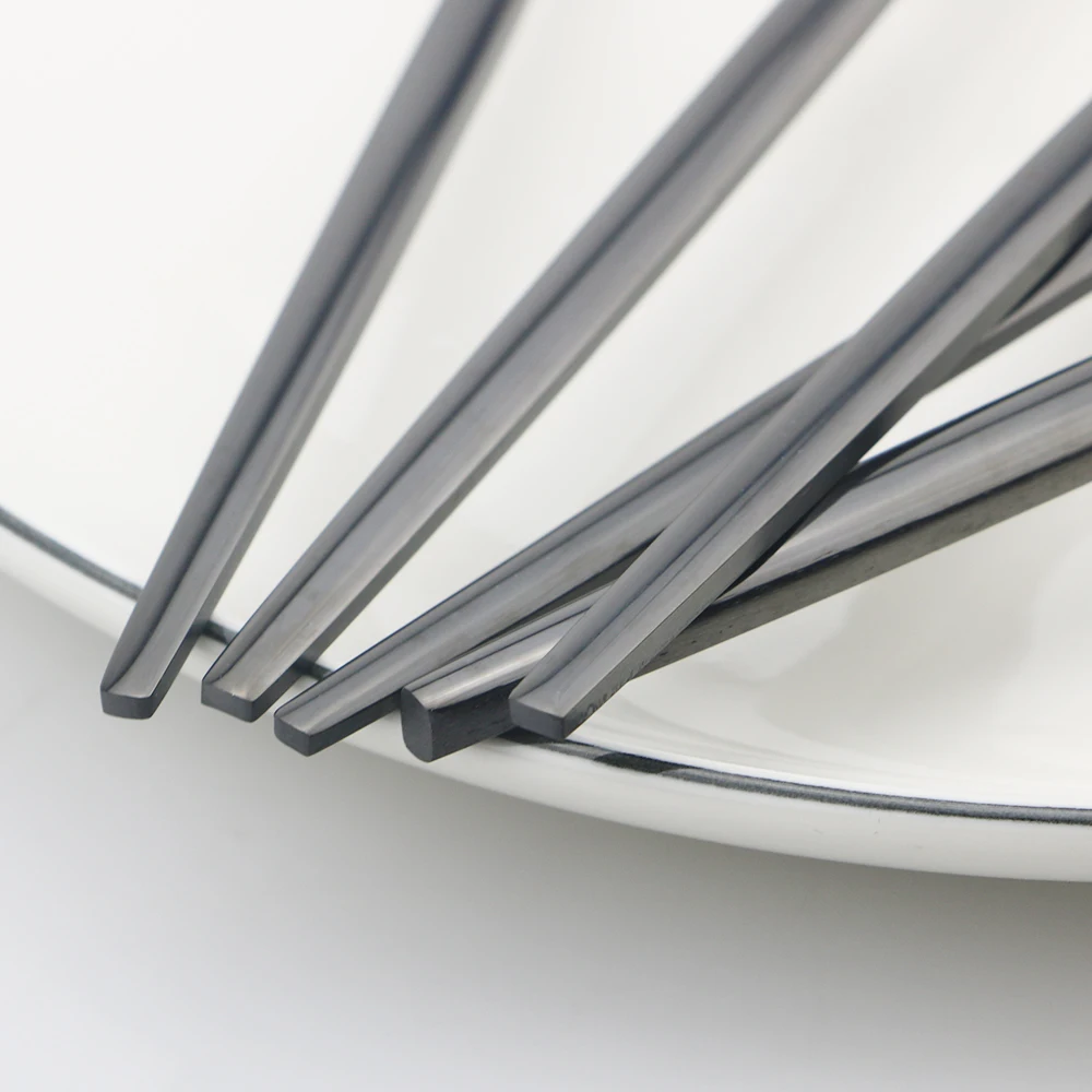 6 шт./компл. Нержавеющая сталь набор столовых приборов черный золотой ножи вилка