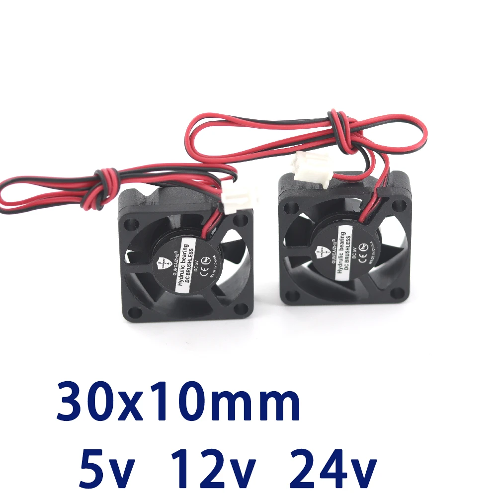 3d printer part fan 3010 2pins 30mm 30x30 x10 mm 3cm graphics card DC 5V 12V 24V 2P | Компьютеры и офис