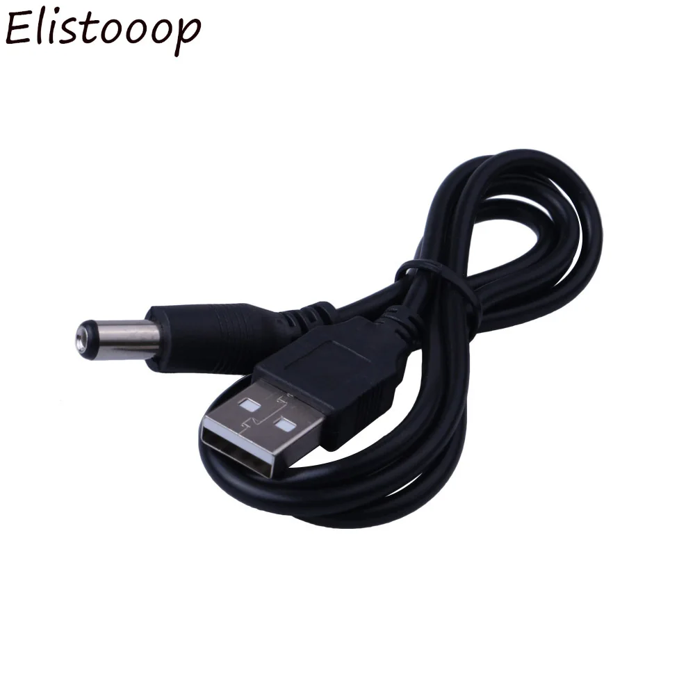 Кабель питания Elistooop с USB на DC 5 мм В штекер usb разъем зарядный кабель для