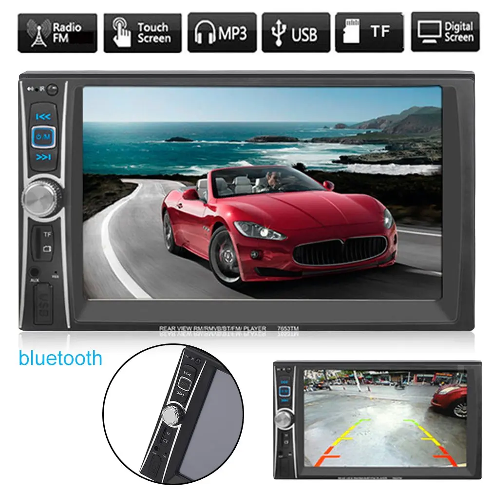 

Автомагнитола 7563TM, 6,6 дюйма, TFT HD, mp3-плеер, 2 DIN, сенсорное FM-радио