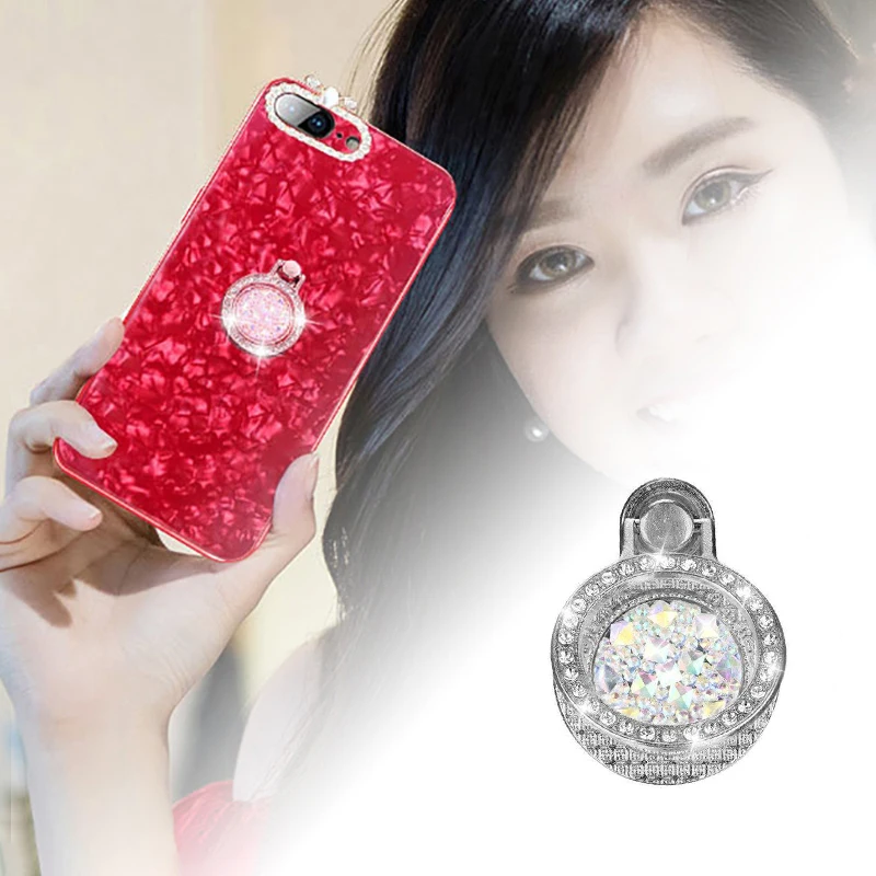 Универсальный круглый металлический бриллиантовый кольцо на палец подставка