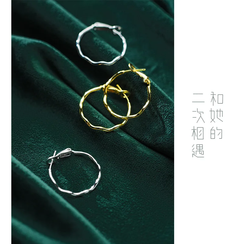 Женские серьги-кольца Trusta круглые серьги из стерлингового серебра 925 пробы с