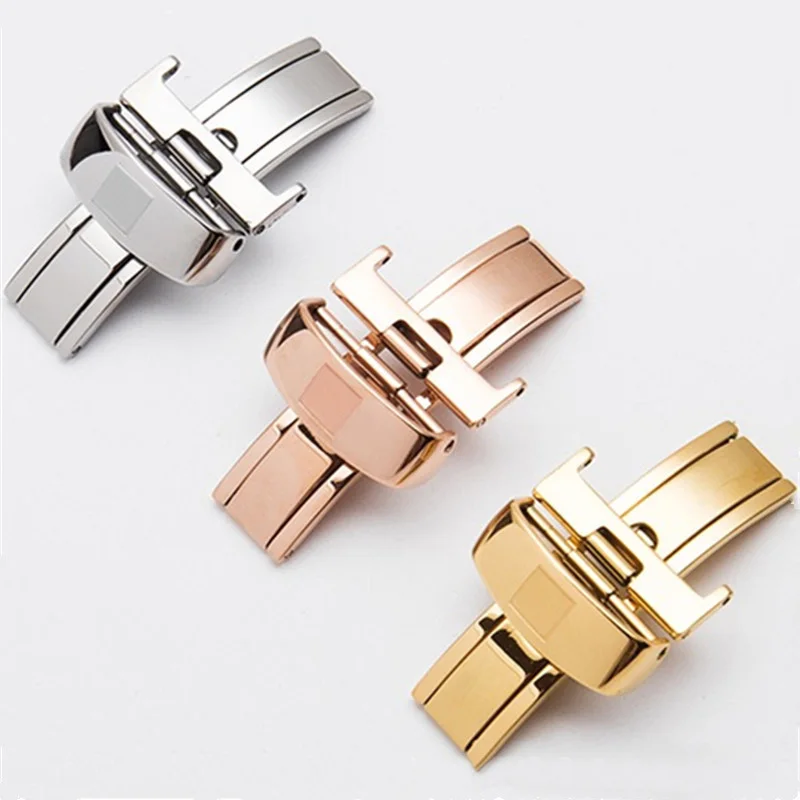 

Metal Band Clasp For Tissot T41 T065 T063 T17 Watch Accessories 14 16 18mm Stainless Steel Folding Watch Buckle Belt Watch Clasp