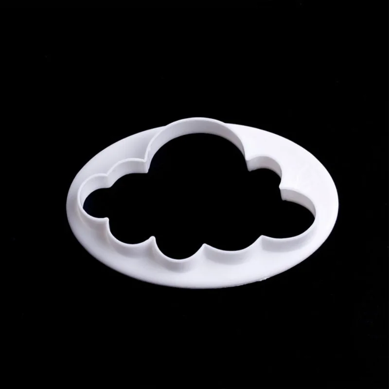 

5Pcs 3D Cloud Plastic Fondant Cutter Cake Mold Cloud Cake Cutter Sugarcraft Cookie Mold Fondant Cake Printing Decorating Tools