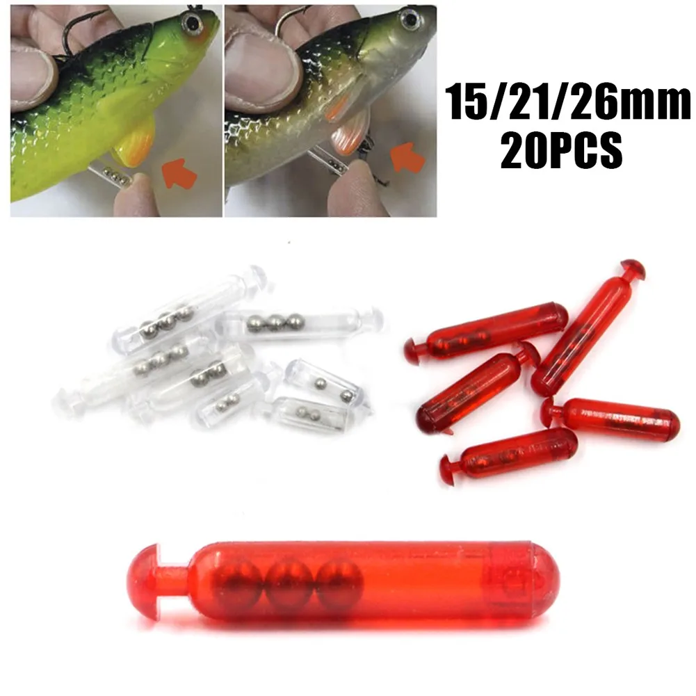 

20Pcs Stainless Steel Ring Bead Fishing Rod Bait Bell-shaped Bait Fish Weight Belt Used To Make Soft Worm Clamp