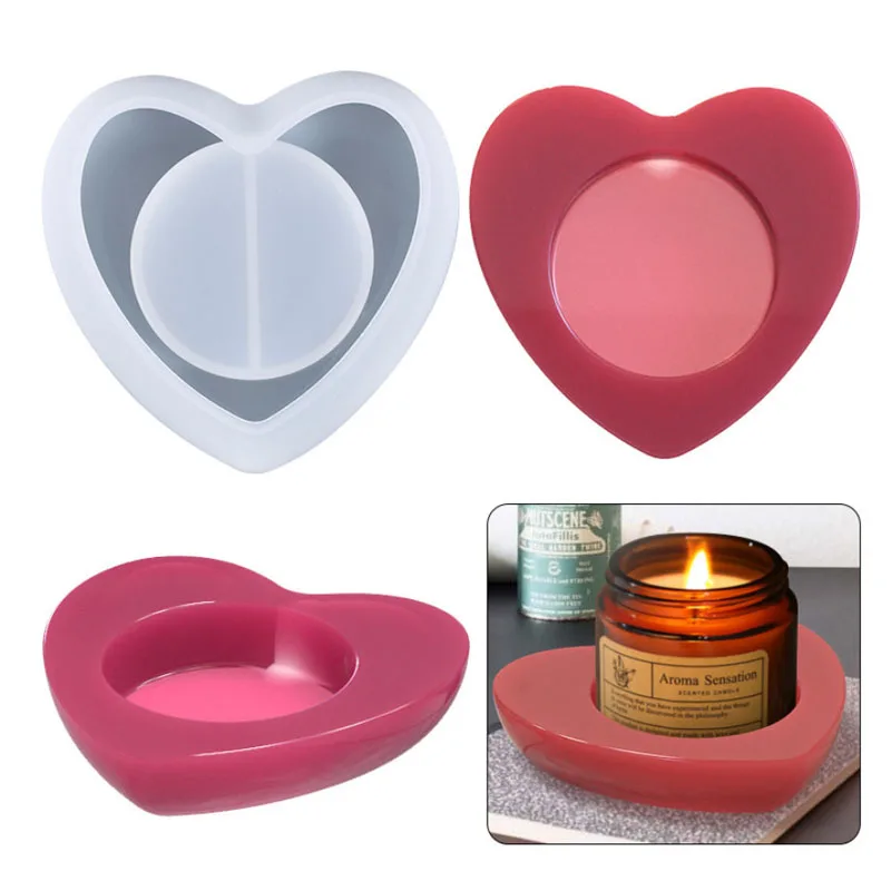 

Силиконовая форма в форме сердца для подсвечника