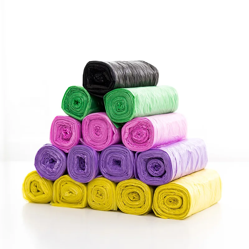 5 томов/Лот 500 шт одноразовые пакеты для мусора бытовые утолщенные пластиковые