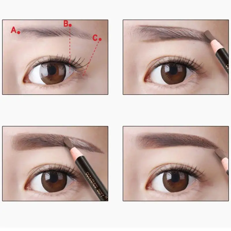 Eyebrow Pen Waterproof Fork Tip Eyebrow Tattoo Easy To Color Double-end Eyebrow Pencil Liquid Eyebrow Enhancer Dye Tint Pen