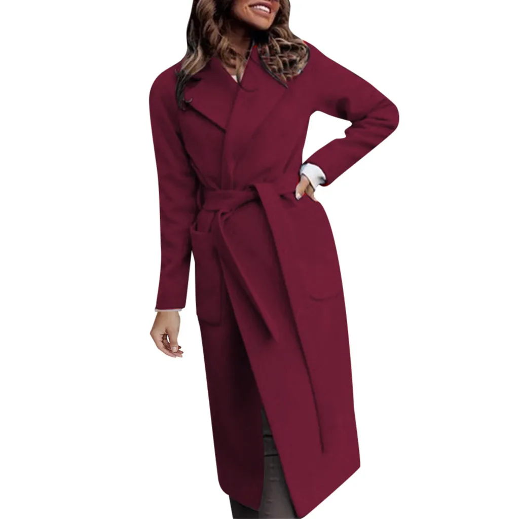 SAGACE новый осенний женский длинный Тренч пальто кожаное 2020 новые стильные женские