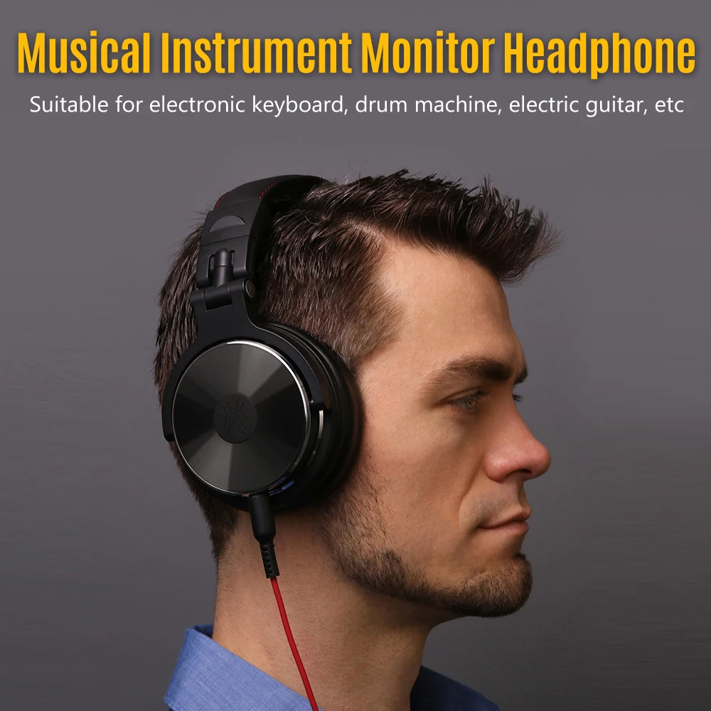 professionelle musical instrument monitor kopfhörer wired headset mit 35mm 65mm audio kabel für elektrische klavier gitarre free global