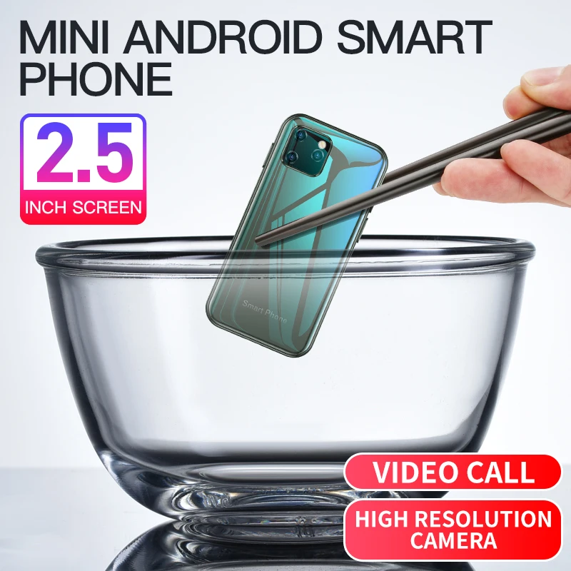 Мини-смартфон SOYES XS11 2 5 дюйма 3G 1 ГБ ОЗУ 8 Гб ПЗУ четырехъядерный процессор Google Play